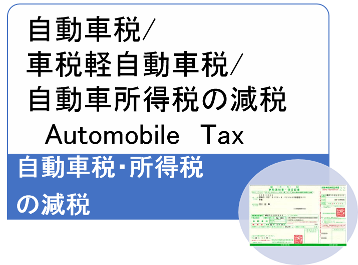 自動車税、自動車取得税の割引