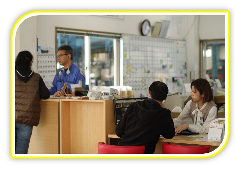 ラシーマ豊崎店地図.車検・12か月点検・オイル交換・板金塗装