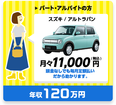 新車リース月々11,000円