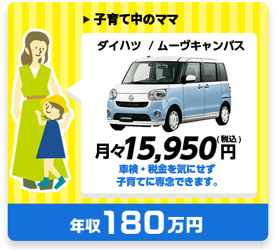 新車リース月々15,950円